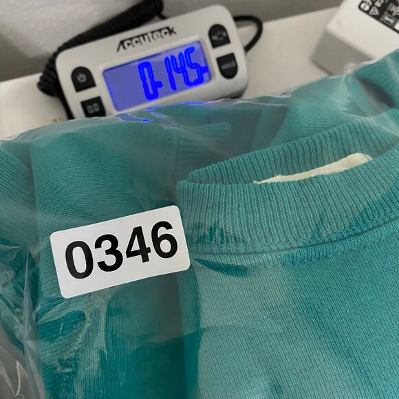 Vintage 90s Cheetah Mervyns Sweatshirt Teal Womens Size L Long Sleeve - Picture 6 of 6